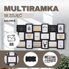 Ramka na zdjęcia 18 zdjęć multiramka 13x18 czarna