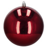 Czerwone bombki choinkowe 13 cm 6 szt. zestaw ozdoby choinkowe półmatowe i połyskujące