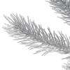 Gałązka świąteczna liść sztuczna dekoracja do stroika srebrna 47 cm