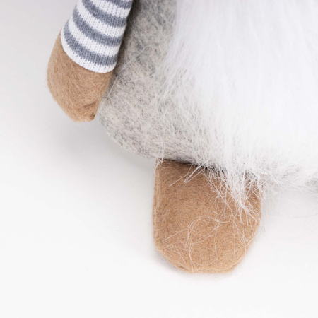 Skrzat świąteczny 38 cm figurka bożonarodzeniowa ozdoba krasnal gnom stojący