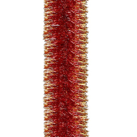 Łańcuch na choinkę 6m czerwono-złoty girlanda choinkowa, średnica 10cm