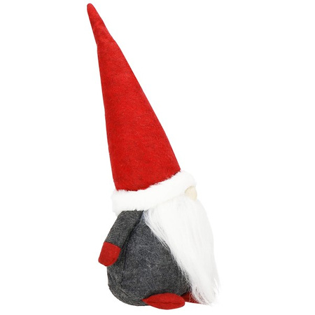 Skrzat 37 cm ozdoba świąteczna, stojący mikołaj, krasnal świąteczny, gnom