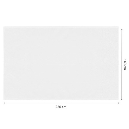 Bieżnik na stół świąteczny 220x140cm klasyczny obrus świąteczny biały