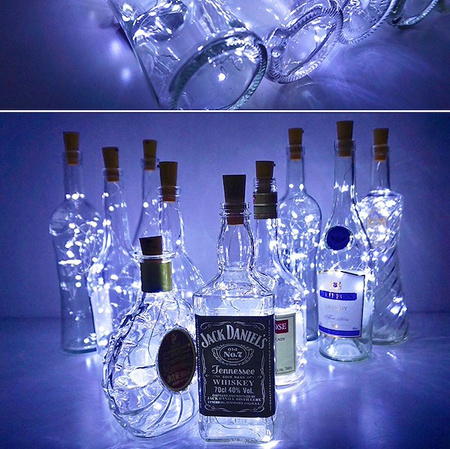 Lampki choinkowe 20 LED biały zimny