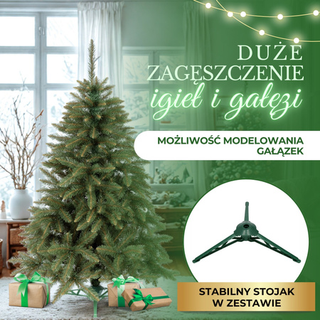 Choinka sztuczna 120 cm świerk kaukaski choinka jak żywa