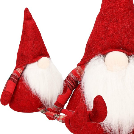 Para krasnali 50cm ozdoba świąteczna, skrzat świąteczny, gnom ze zwisającymi nóżkami
