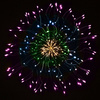 Lampki choinkowe eksplodująca gwiazda 100 LED multikolor