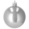 Bombki choinkowe 30 szt. ozdoby świąteczne szare srebrne