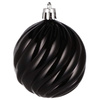 Bombki choinkowe 20 szt. ozdoby świąteczne zestaw 6cm czarny