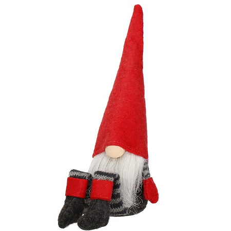 Skrzat 38cm ozdoba świąteczna, krasnal świąteczny, gnom siedzący