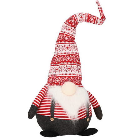 Skrzat 80cm ozdoba świąteczna, krasnal świąteczny, gnom szary