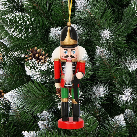 Zawieszka choinkowa 4 szt. dziadek do orzechów 13,5 cm świąteczna ozdoba multikolor