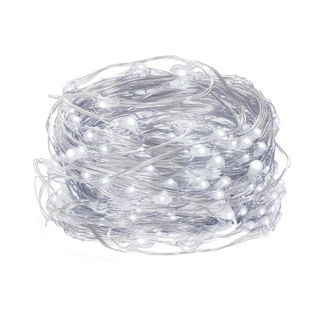 Lampki choinkowe biały zimny 30 Led druciki mikro na baterie