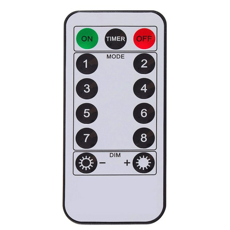 Lampki choinkowe 100 Led na baterie biały zimny z pilotem