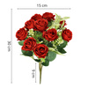 Bukiet sztucznych róż 10 kwiatów dekoracyjne czerwone