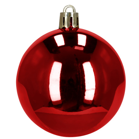 Bombki choinkowe, zestaw 100 szt. dekoracji do stroika nietłukące, czerwone