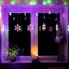 Kurtyna świetlna multikolor 138 Led lampki wewnętrzno-zewnętrzne śnieżynki z programatorem