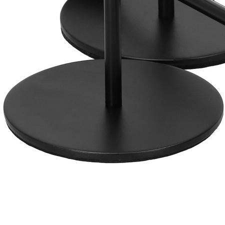 Świeczniki metalowe zestaw 3 szt. lichtarze czarne