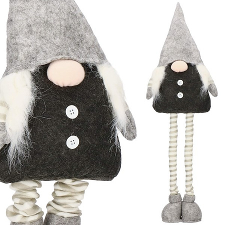 Pani skrzat 45-73cm ozdoba świąteczna, krasnal świąteczny, gnom na teleskopowych nóżkach