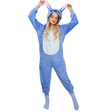 Piżama jednoczęściowa kigurumi damska kombinezon Stitch rozmiar M