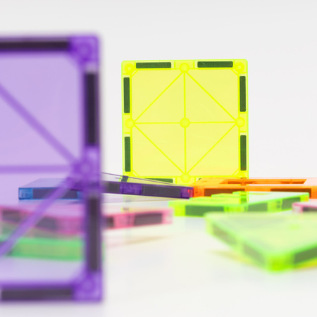 Klocki magnetyczne 3D komplet 48 szt. klocki konstrukcyjne dla dzieci, kolorowe