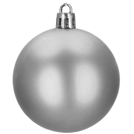 Bombki choinkowe na choinkę 4 cm zestaw 20 szt. srebrne