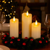 Świeczki elektryczne led 6 szt. 18,5 cm świece na baterie z ruchomym płomieniem, do stroików