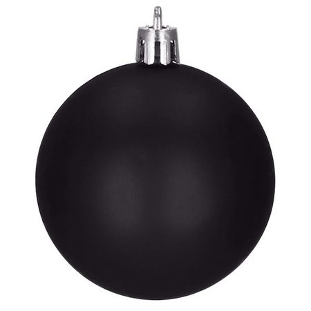 Bombki choinkowe 36 szt. czarne 3 cm zestaw choinkowy