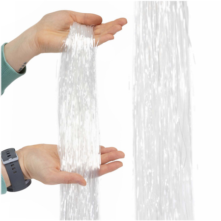 Dekoracja świąteczna Włosy Anielskie 100 cm ozdoba na choinkę, przeźroczyste