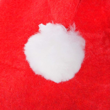 Czapka Mikołaja 10 szt. mikołajki strój czerwona