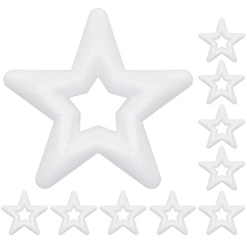 Gwiazda styropianowa 12cm bombka styropianowa zestaw 10 szt. decoupage