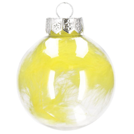 Bombki choinkowe 30 szt. przeźroczyste zestaw choinkowy