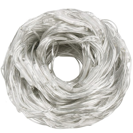 Kurtyna świetlna biały ciepły 100 Led lampki wewnętrzno-zewnętrzne siatka z programatorem