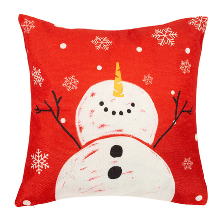 Świąteczki poszewki 40x40 cm 4 szt. na poduszki jaśka dekoracyjne bożonarodzeniowe