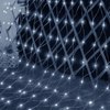 Kurtyna świetlna zimny biały 144 Led lampki wewnętrzno-zewnętrzne siatka z programatorem