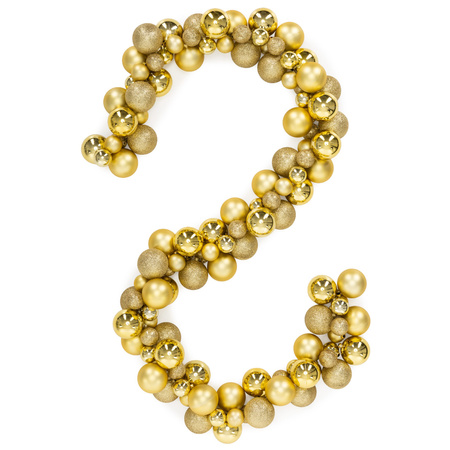 Girlanda świateczna z 130 szt. bombek, łańcuch choinkowy 160 cm, złote