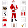 Strój św. Mikołaja zestaw 11 elementowy przebranie świąteczne