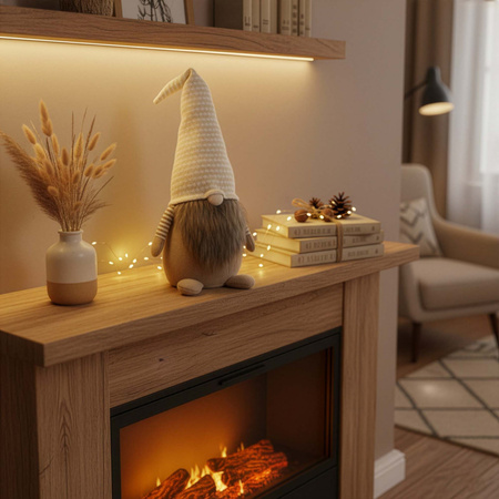 Skrzat świąteczny 51 cm figurka bożonarodzeniowa ozdoba krasnal gnom stojący