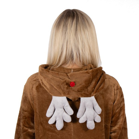 Piżama jednoczęściowa kigurumi damska kombinezon renifer rozmiar M