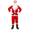 Strój Mikołaja 11 elementów z workiem, kostium czerwony