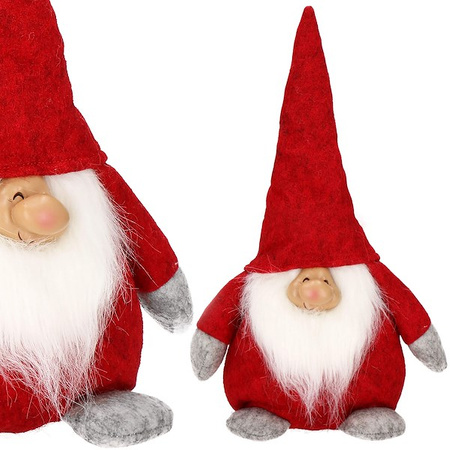 Skrzat 38 cm ozdoba świąteczna, krasnal świąteczny, gnom czerwony