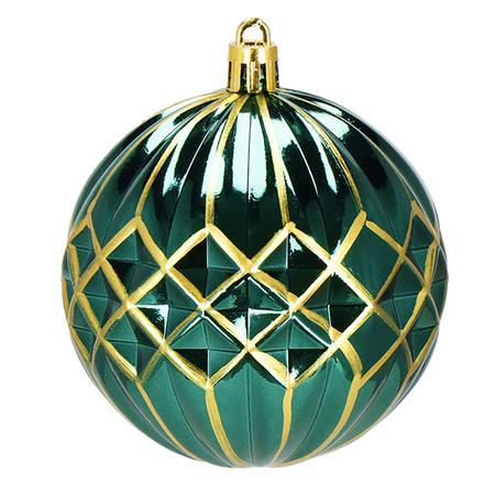 Zielone bombki choinkowe 8 cm 30 szt. zestaw ozdoby choinkowe matowe brokatowe błyszczące