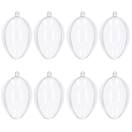 Bombki akrylowe 8 szt. 9 cm jajko faberge ozdoba decoupage