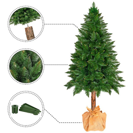 Choinka na pniu 160 cm sztuczna sosna himalajska