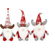 Skrzat ozdoba świąteczna 3 szt. renifer krasnal świąteczny, gnom