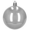 Bombki choinkowe 100 szt. komplet dekoracje świąteczne zawieszki nietłukące srebrne