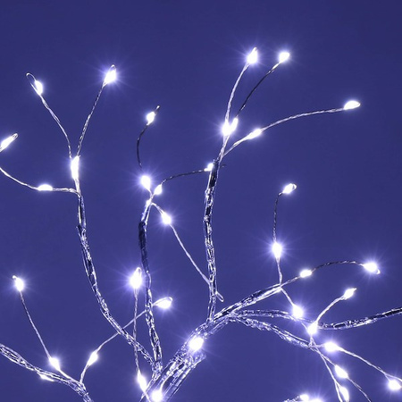 Drzewko świecące 90 LED zimny biały, dekoracja świąteczna, 45 cm lampka