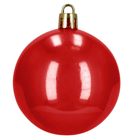 Bombki choinkowe, zestaw 100 szt. dekoracji do stroika nietłukące, czerwone