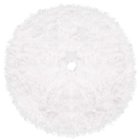 Dywanik pod choinkę 120 cm biały włochacz mata na prezenty