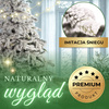 Choinka sztuczna premium 220 cm świerk ośnieżony drzewko bożonarodzeniowe